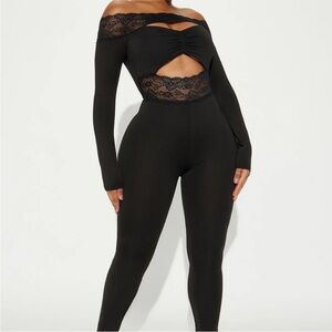 Fashion Nova Lace Jumpsuit